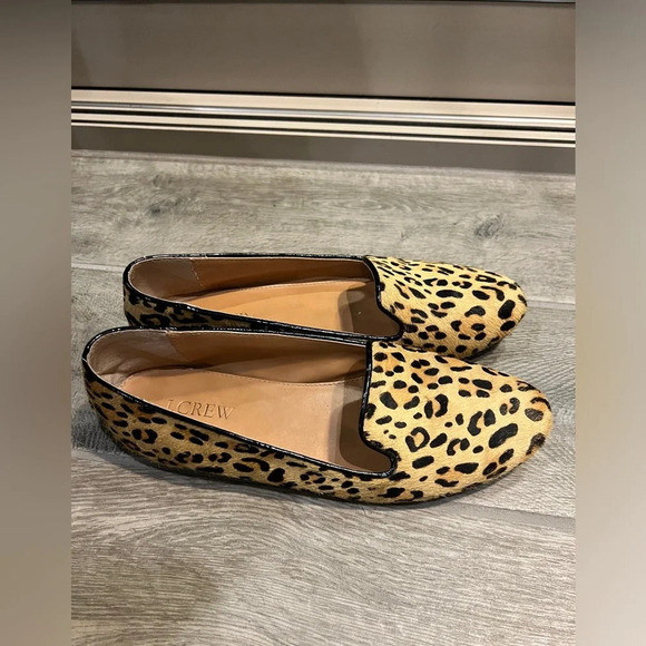 J Crew Leopard print suede flat slip on, size 7 - Picture 2 of 11